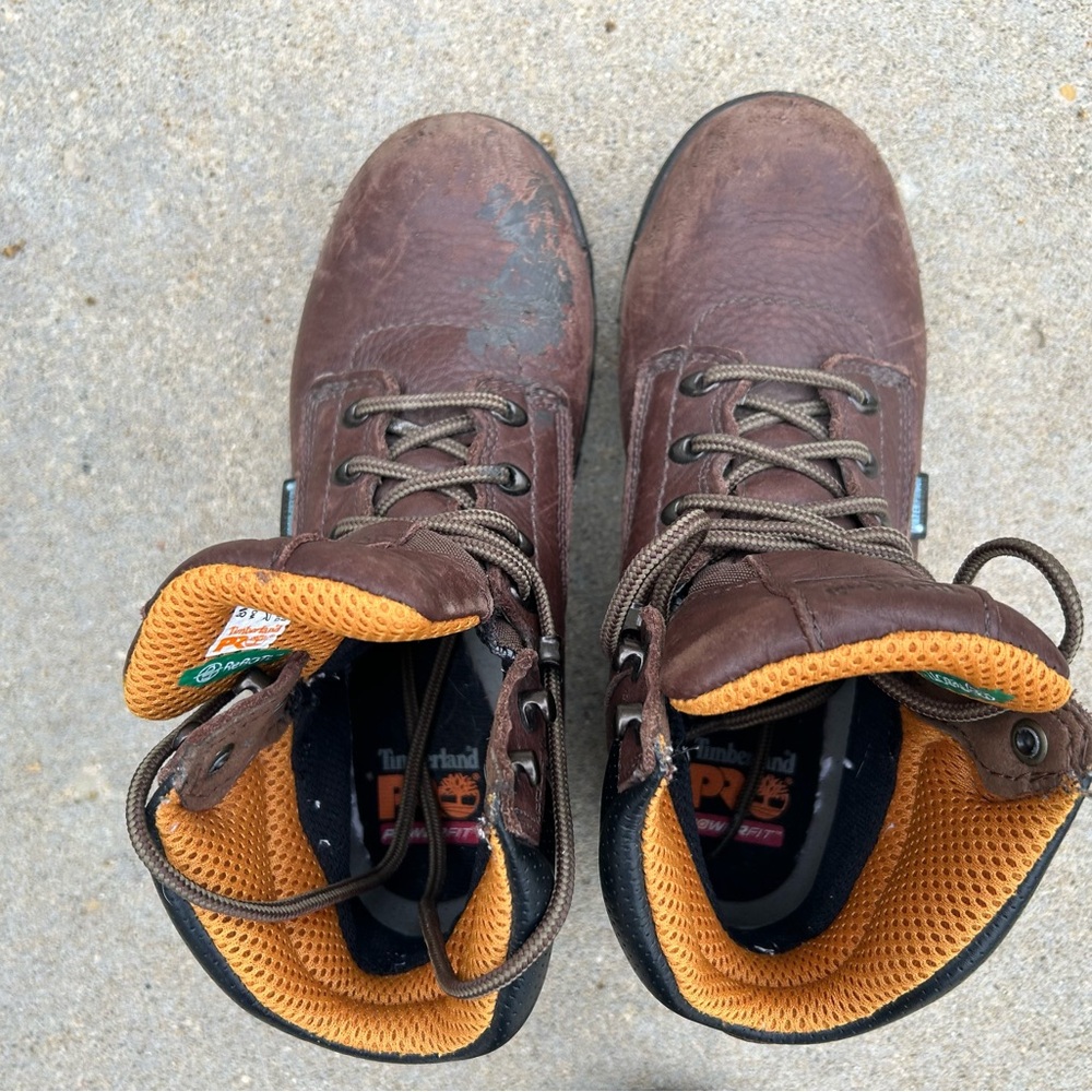 Timberland Brown Leather Boots Rugged Outdoor Style